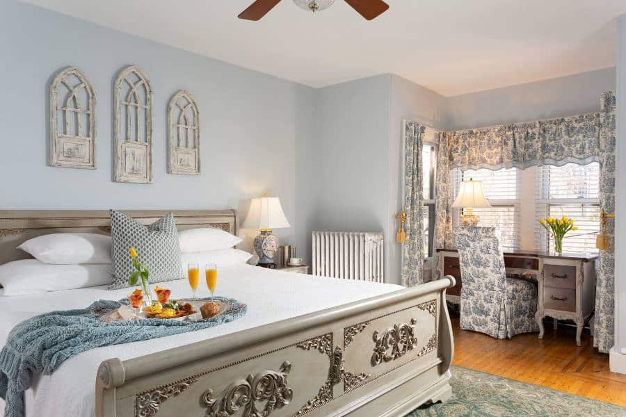 Comfortable guest room at Cornerstone Bed & Breakfast near University City Philadelphia