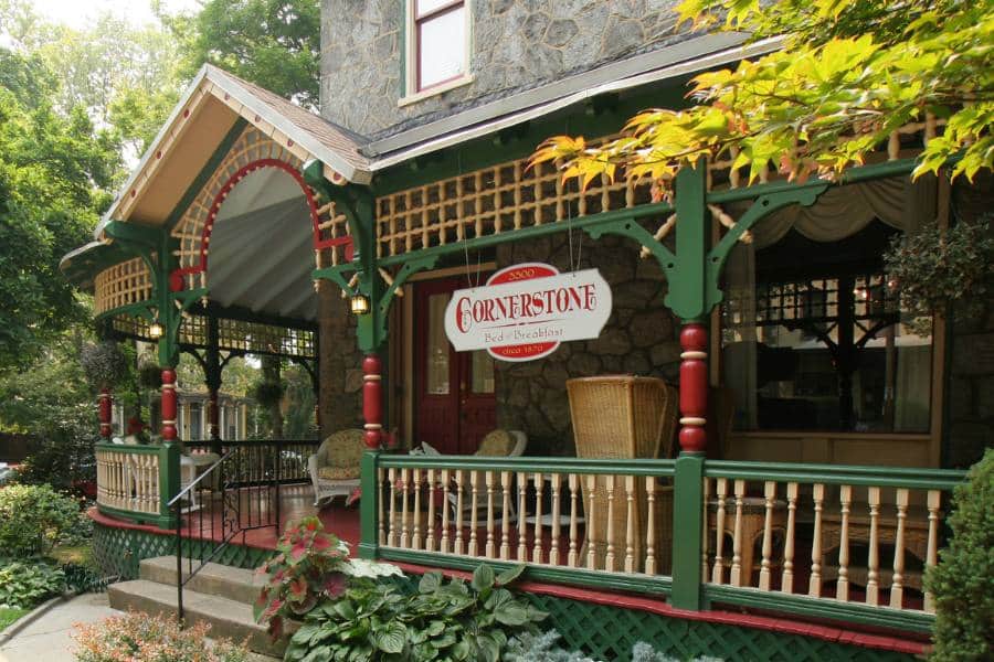 Historic exterior of Cornerstone Bed & Breakfast in University City Philadelphia near local colleges and campus attractions